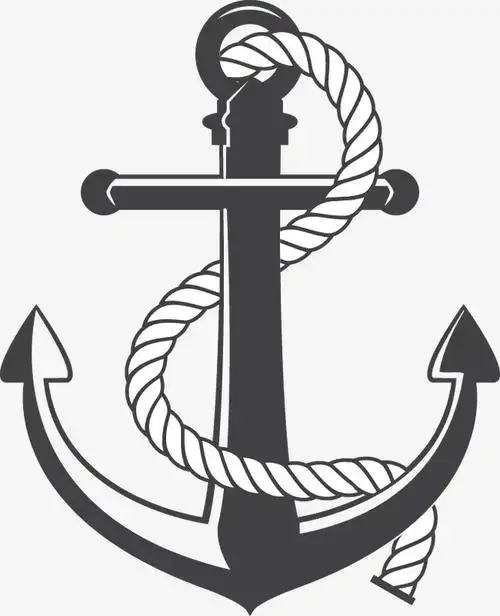复古船锚设计矢量素材