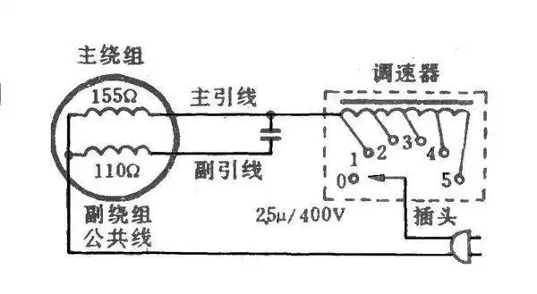 电风扇控制开关接线图