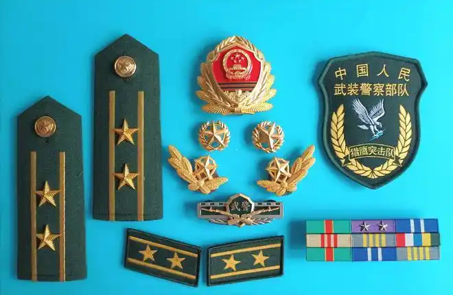毛启国武警07式警衔肩章欣赏