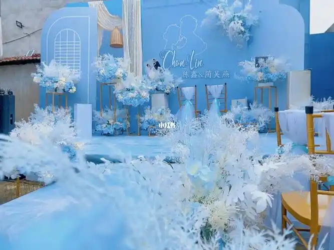 武汉新洲  #新洲政和玺宴  #蓝色婚礼  #婚礼  #婚礼布置  #真实