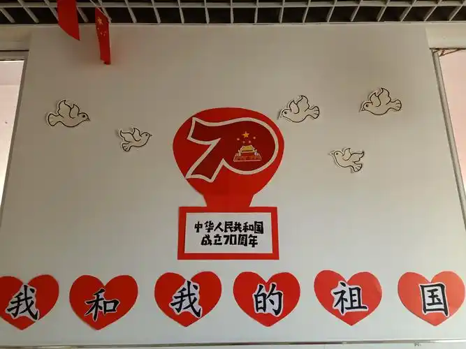 幼二班国庆节主题墙,浓浓的国庆氛围,满满的爱国情怀.