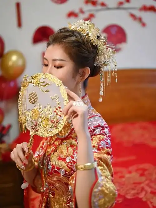 今天婚礼跟妆花絮|中式秀禾造型_婚礼_秀禾服_新娘妆_我的婚礼造型