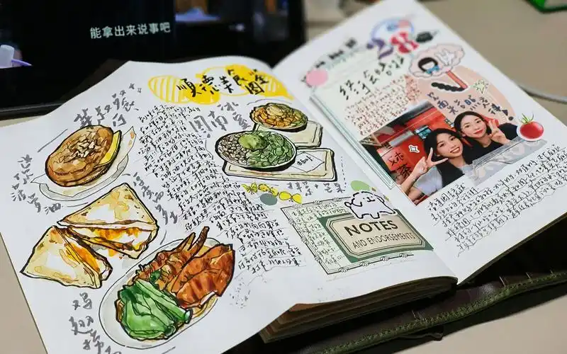 【tn手帐】【a星】水彩手绘手帐|顺德美食图鉴