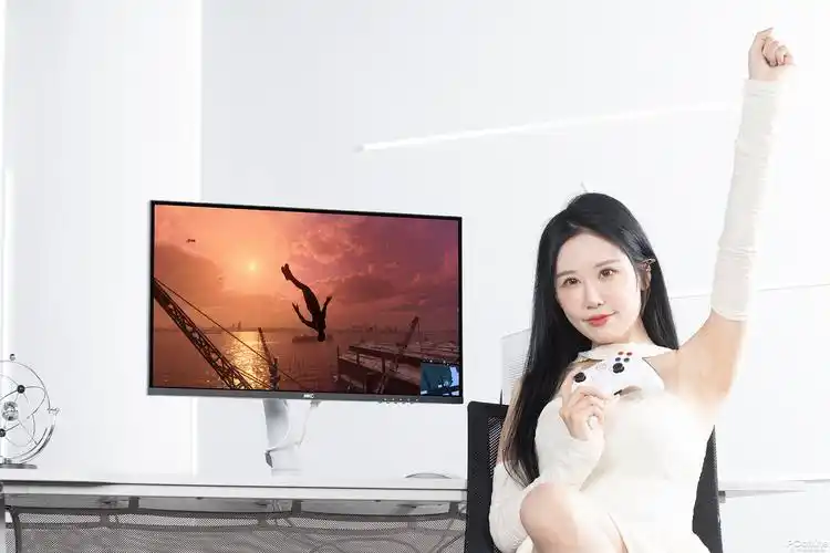 颜值性能均在线hkcpg271u电竞显示器美女图赏