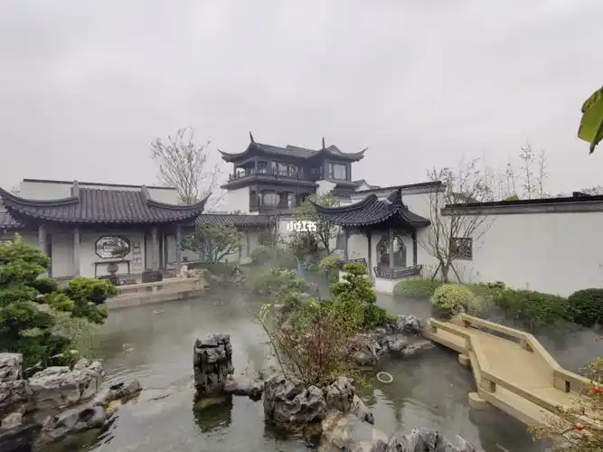 中式合院别墅苏州园林风