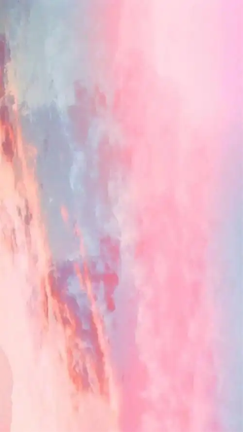 唯美粉色天空高清手机壁纸