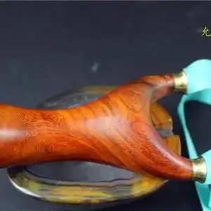 户外精准竞技老挝大红酸枝快压免绑圆g头扁皮飞虎弹弓老红木飞虎