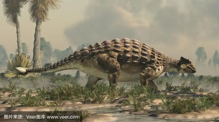 白垩纪湿地中的甲龙