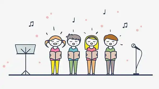 卡通儿童合唱团