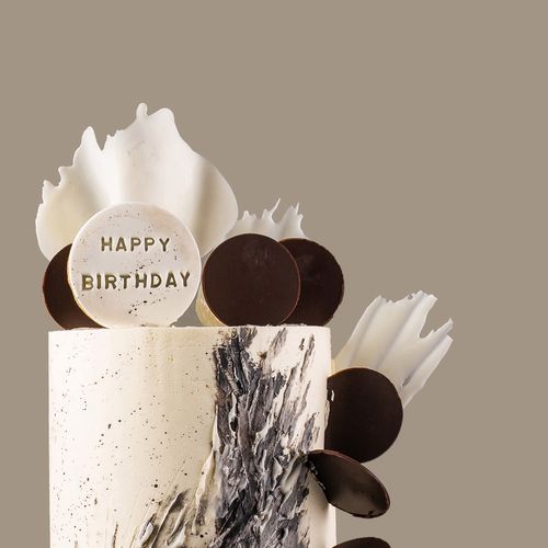 言屿island创意个性加高网红男士艺术生日蛋糕成都同城生日