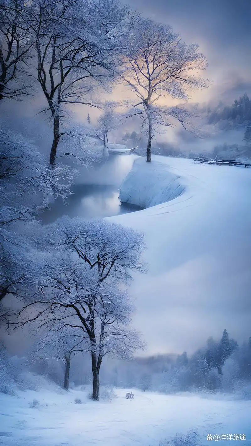 皑皑白雪漫天飞舞,漂亮的雪花,是神奇的大自然给人类的奇特风景