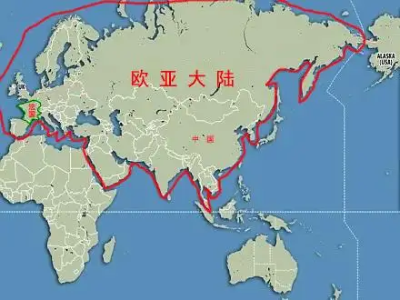 亚欧大陆版图