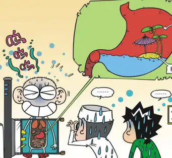 原创爆笑校园呆头吃东西太狠命这不出大事了肚子里竟然