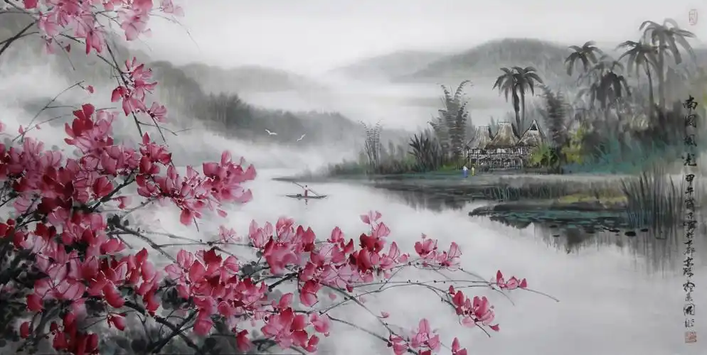 别具匠心山水花鸟画家宛建国作品赏析