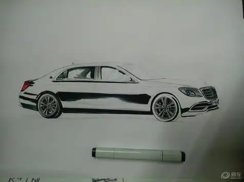迈巴赫简笔画怎么画