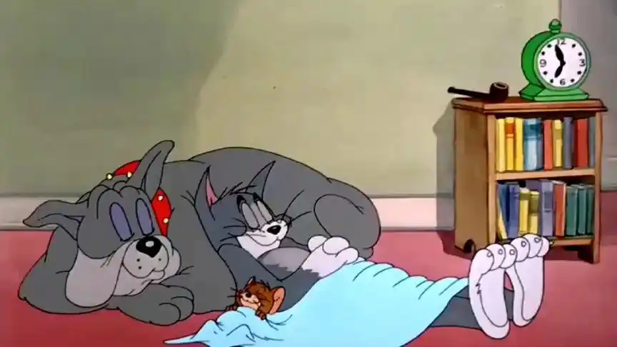 猫和老鼠,杰瑞和汤姆还有狗子的和谐生活