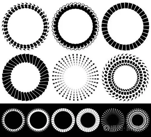 圆形图案的几何艺术