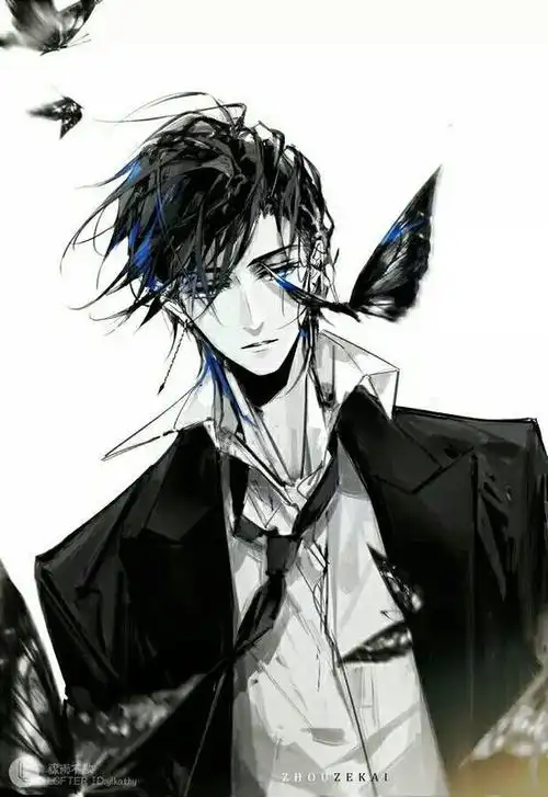 男生孤傲冷酷超清黑白动漫图片 谢谢了动漫男生图片帅气冷酷