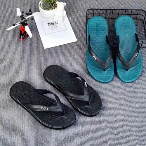 高档人字拖鞋男外穿沙滩防滑新款踩屎感男士舒适户外潮流情侣拖鞋