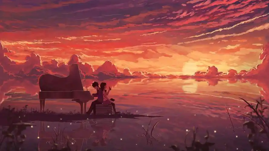 唯美治愈动漫插画高清桌面壁纸