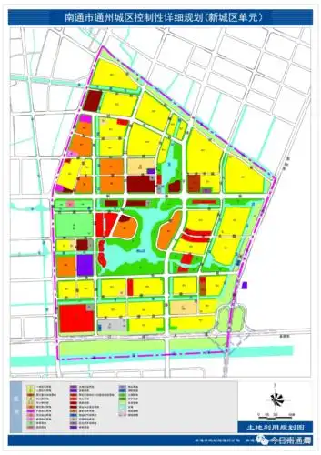 通州城区控制性详细规划调整任务书,共计8个编制单元