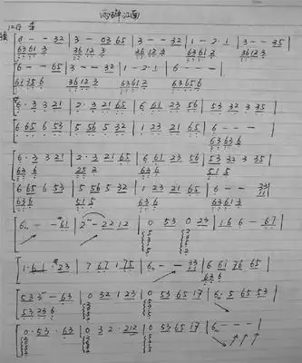 雨碎江南二胡谱