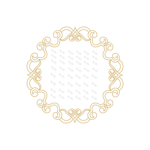圆形花边空心图案