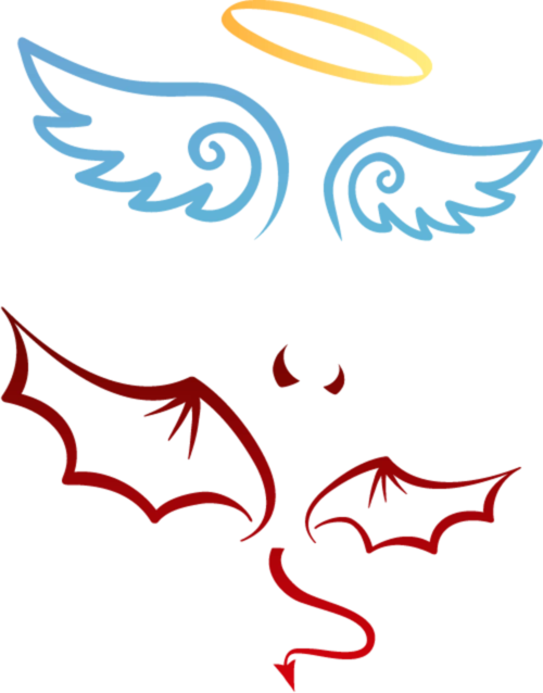 天使魔鬼翅膀图片