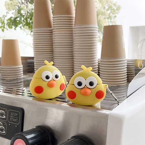 腮红小黄鸡适用vivotwsair保护套vivotwsa1软壳iqootwsair耳机套硅胶