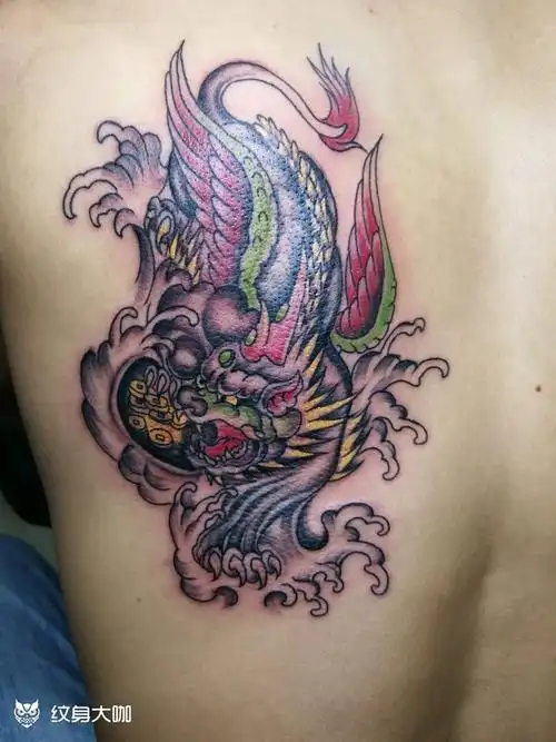 貔貅_纹身图案手稿图片_阿龙的纹身作品集