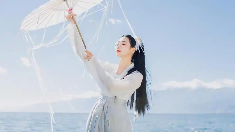 仙气飘飘的古风汉服美女唯美写真,高清壁纸图片,大陆美女-回车桌面