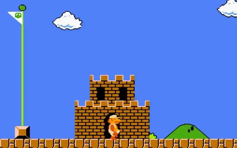 fc超级玛丽,不卡bug也能跳过第一关旗杆_哔哩哔哩 (゜-゜)つロ 干杯