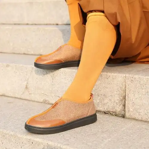 牌僧鞋男棉麻透气僧人师父尼姑鞋中国风布鞋布鞋