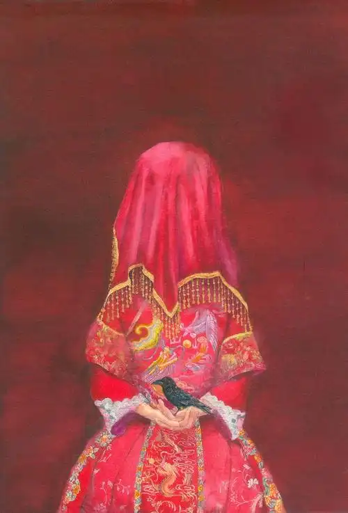 新娘-眠无棉_水彩,古风_涂鸦王国插画