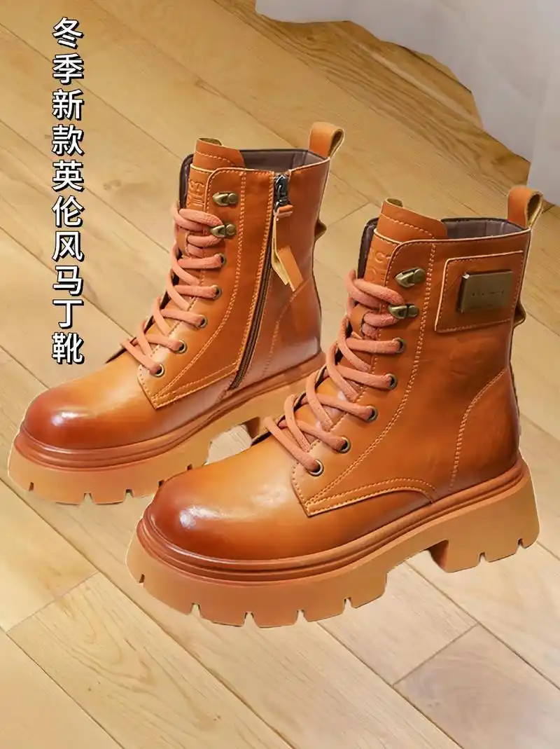 2023年冬季新款英伦风马丁靴!姐妹们,鞋柜怎么能少得了这样 - 抖音