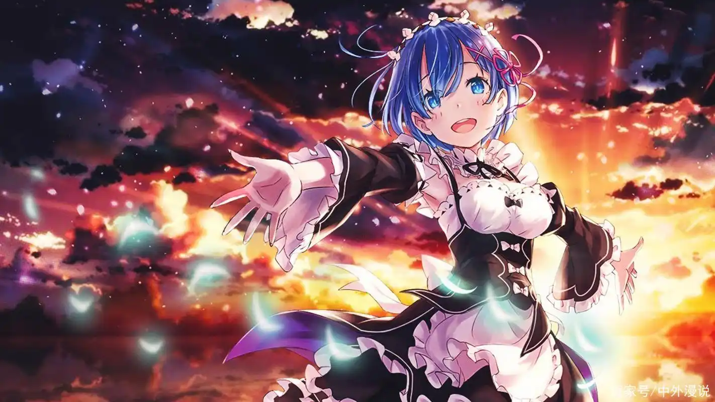 精品插画分享,《re零》女仆雷姆化身电脑壁纸,可爱迷人,萌萌哒