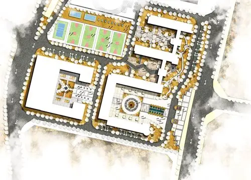 校园景观平面图设计