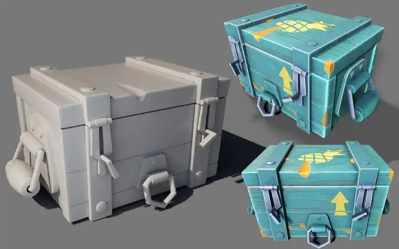 【3dmax游戏道具建模】简单上手工具箱模型制作教程,新手入门零基础