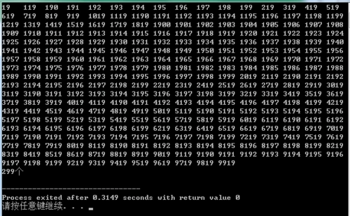0到10000中有多少数字包含19