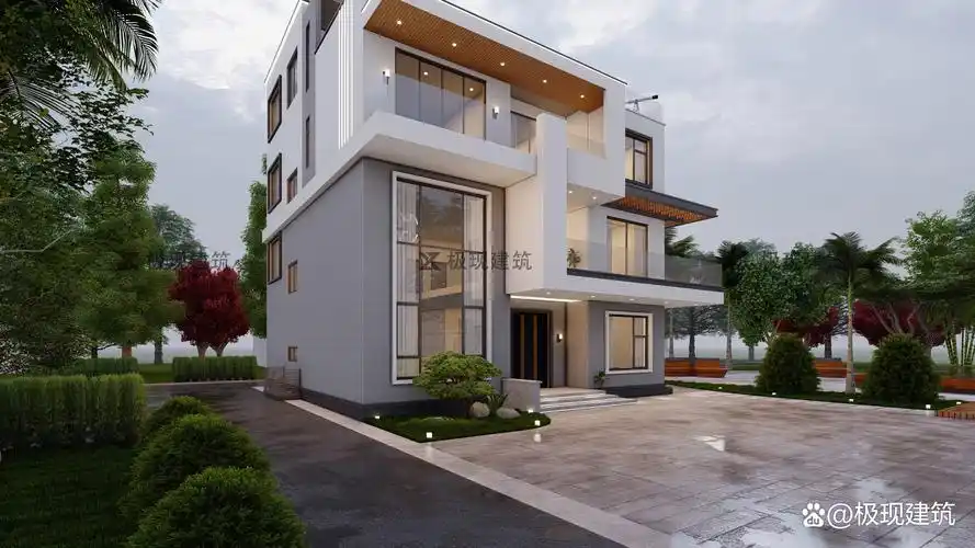 今天为大家分享的是一栋现代简约风格的自建别墅,本栋别墅位于福建