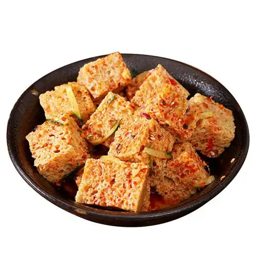 凉皮专用干面筋块免切烤麸丁免煮素肉商用凉拌麻辣烫火锅干货食材