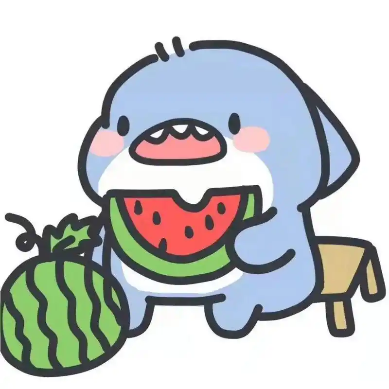 可爱的小鲨鱼头像 你们值得拥有了小鲨鱼头像哦,可以当情头闺头 未完