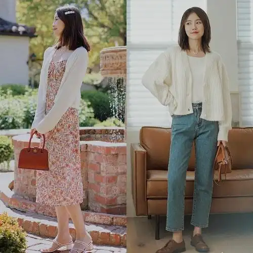 夏天穿针织开衫真时髦学会这样搭配穿得比别人更好看