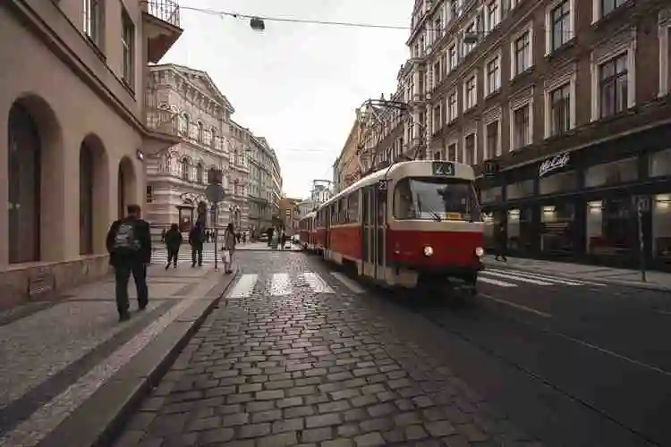 弥漫着欧洲古典气息的街道.