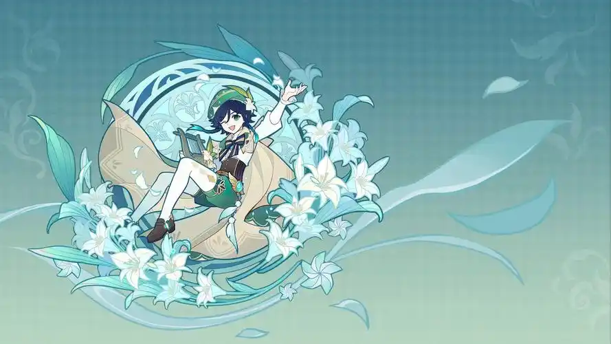 原神风神温迪巴巴托斯图片壁纸