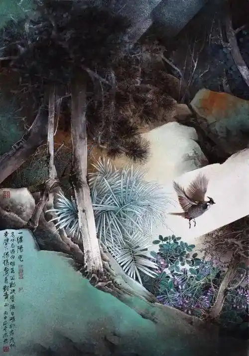 【国画天地】未君 | 鲜活灵动的花鸟画_作品_写意_紫藤