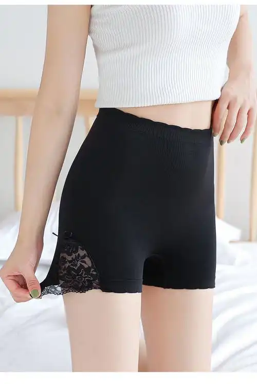 安全裤女免穿内裤蕾丝防走光三分裤学生夏季平角打底裤防狼保险裤