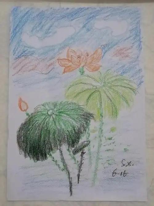 油画棒作品三幅8k:不知道哪幅好些