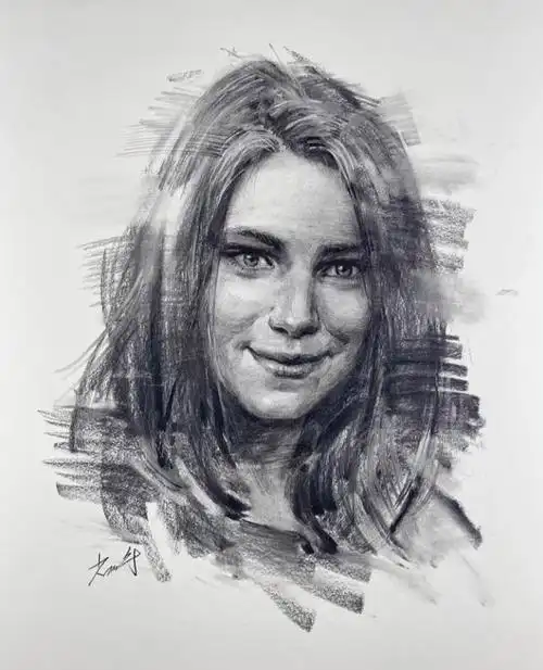 ins素描分享素描步骤人物肖像