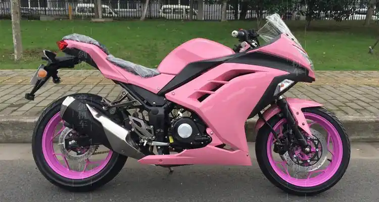 川崎小忍者摩托车跑车大排量250公路赛350cc双缸水冷地平线摩托车